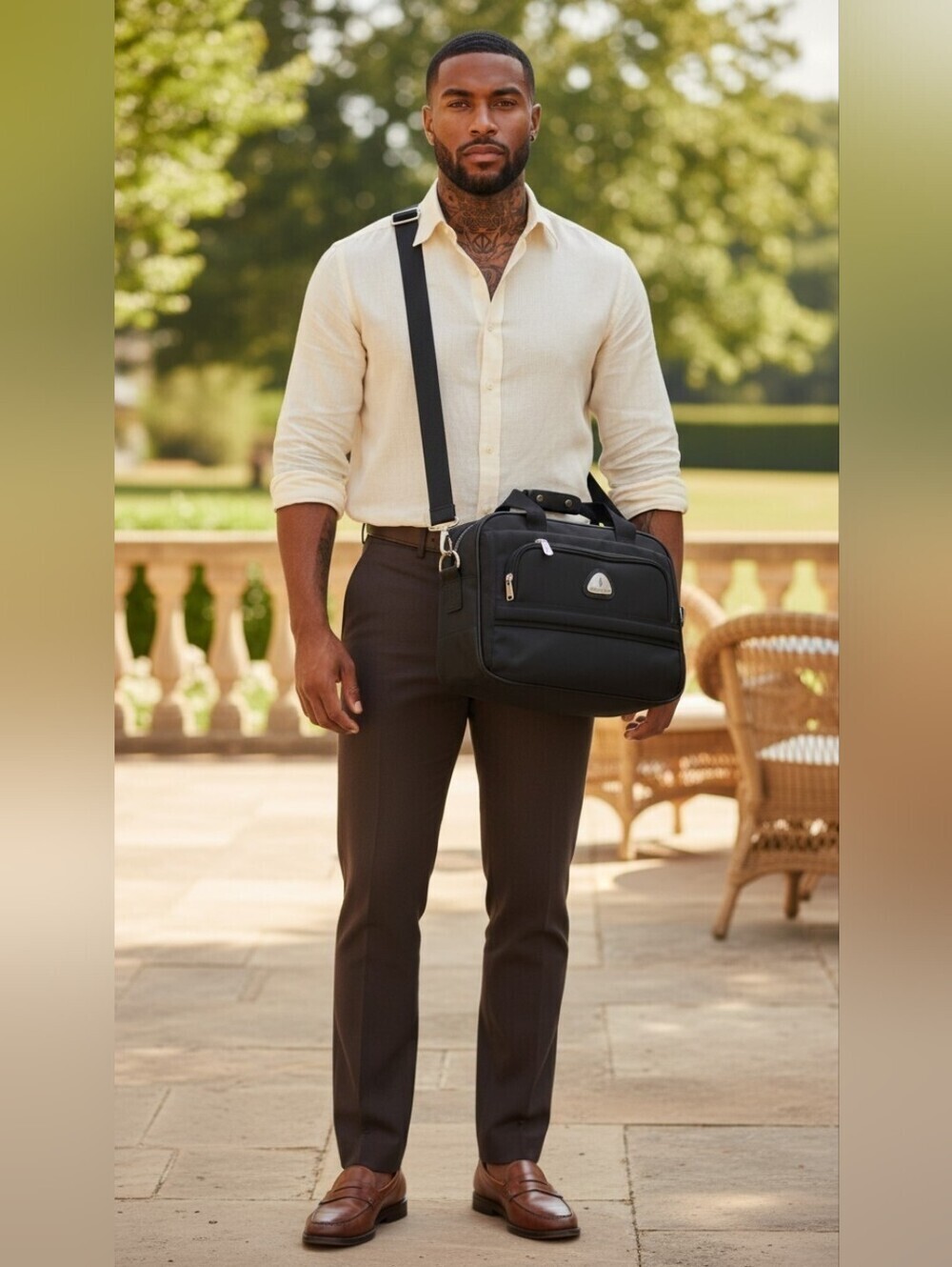 Vintage London Fog Travel Bag